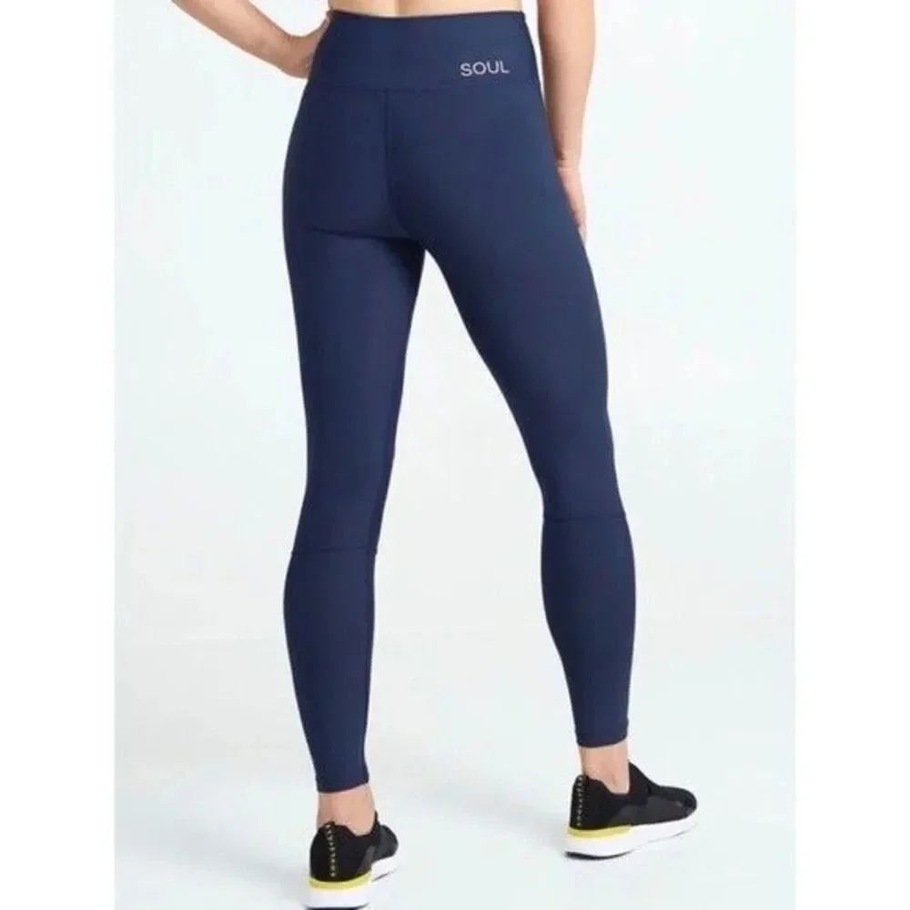Soul by Soulcycle Blue Vented Athletic Legging Pants S